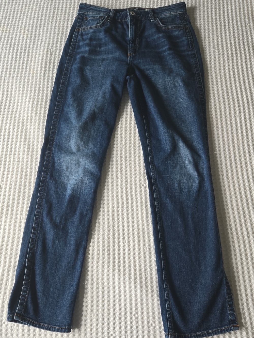rag & bone Women's Nina High Rise Cigarette Jeans in Dark Wash Blue